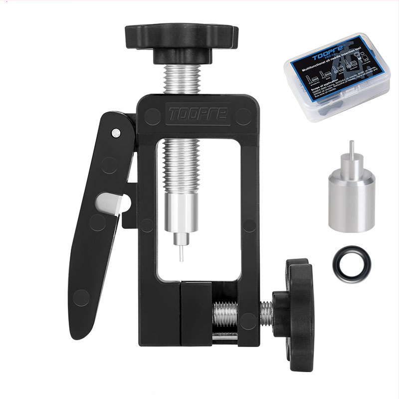 TOOPRE kerékpárolaj fékolaj tű beszerelő szerszám olajcső behelyező csővágó olajbogyó fej nyomó töltő