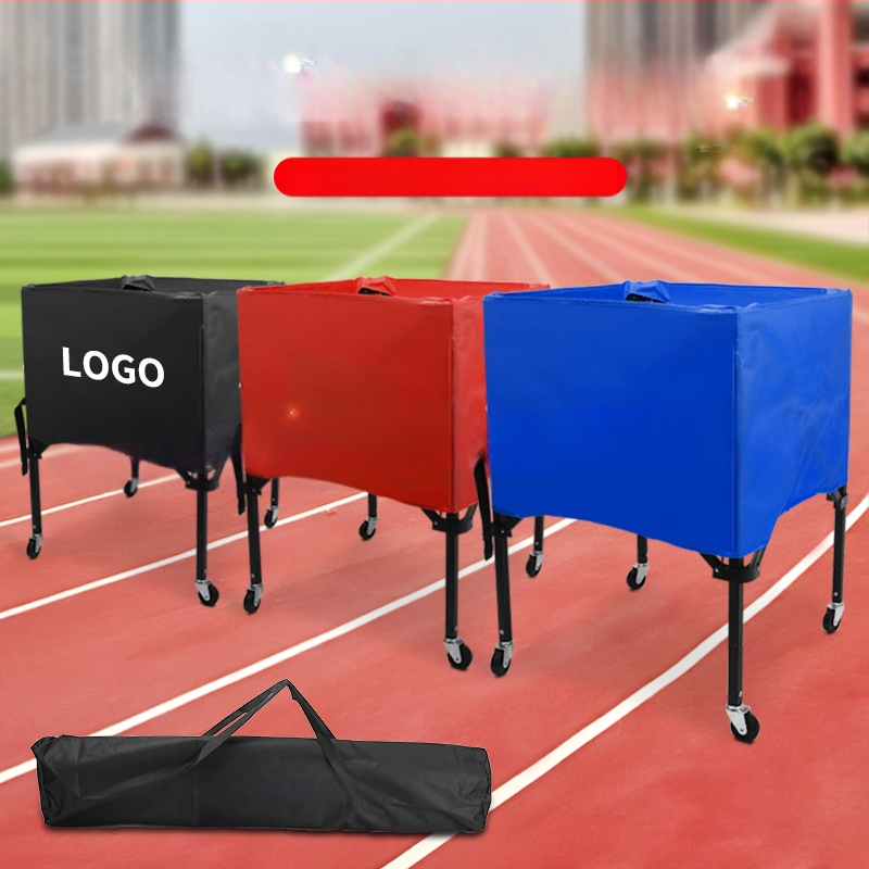 Gamykloje pagamintas aliuminio lydinio krepšinio vežimėlis kamuolių laikymui, sulankstomas, nešiojamas treniruočių vežimėlis patalpose ir lauke