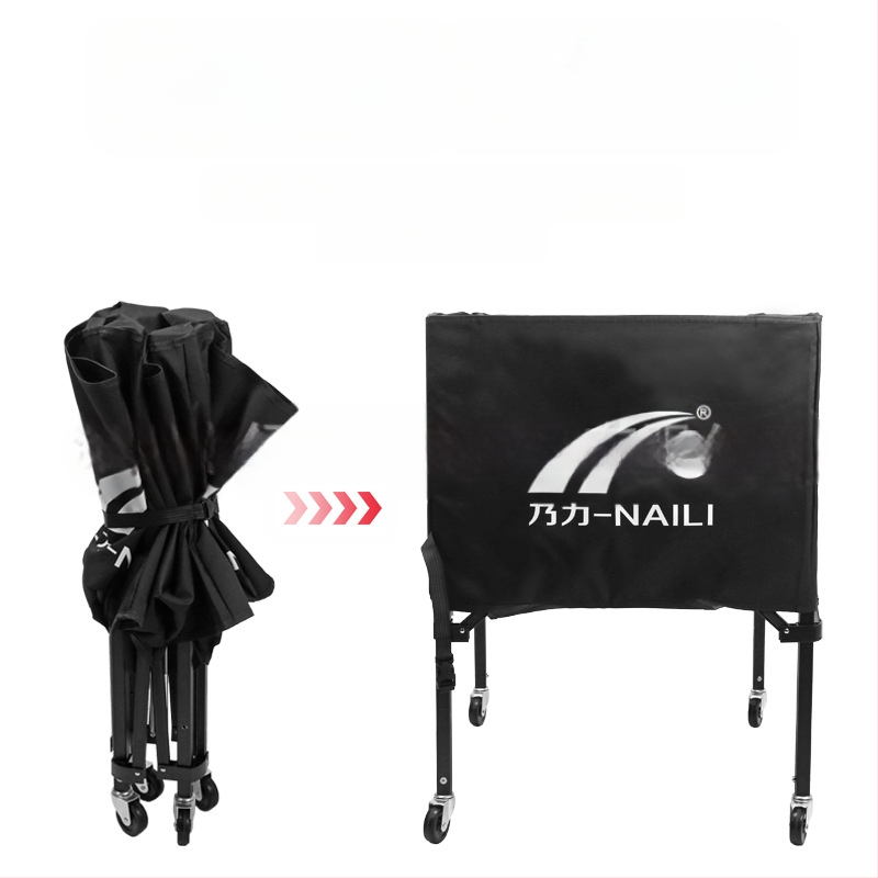 Gamykloje pagamintas aliuminio lydinio krepšinio vežimėlis kamuolių laikymui, sulankstomas, nešiojamas treniruočių vežimėlis patalpose ir lauke