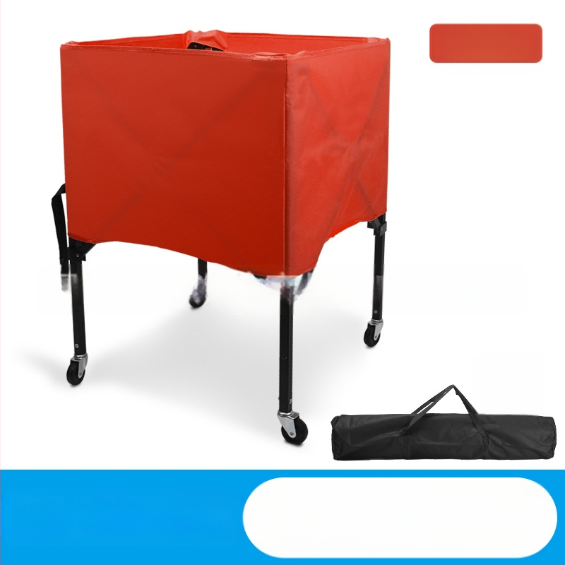 Gamykloje pagamintas aliuminio lydinio krepšinio vežimėlis kamuolių laikymui, sulankstomas, nešiojamas treniruočių vežimėlis patalpose ir lauke