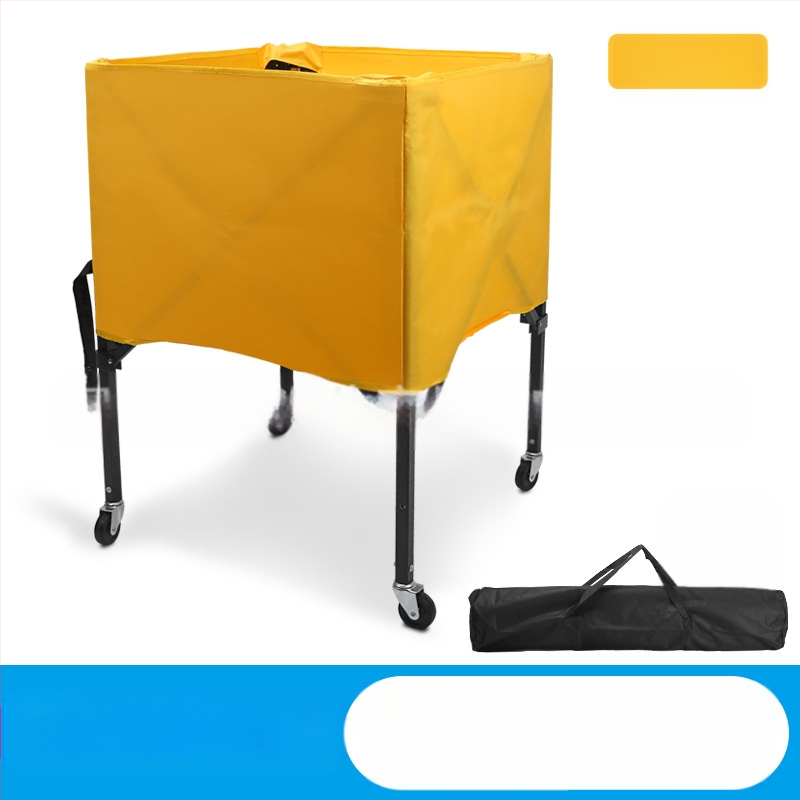 Gamykloje pagamintas aliuminio lydinio krepšinio vežimėlis kamuolių laikymui, sulankstomas, nešiojamas treniruočių vežimėlis patalpose ir lauke