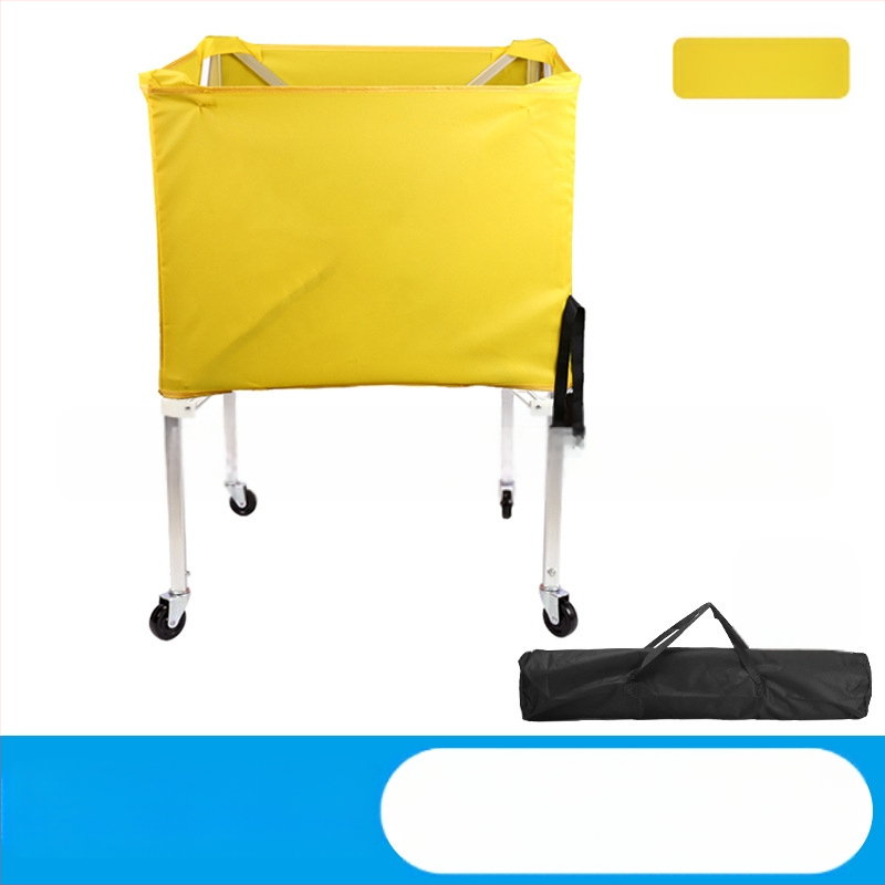 Gamykloje pagamintas aliuminio lydinio krepšinio vežimėlis kamuolių laikymui, sulankstomas, nešiojamas treniruočių vežimėlis patalpose ir lauke