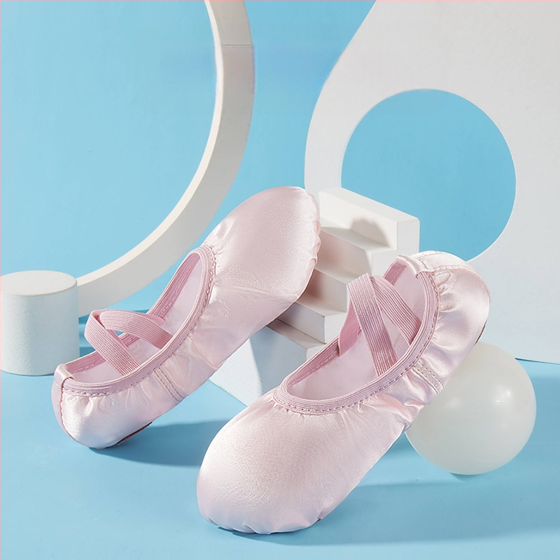 Παιδικά Παπούτσια Χορού Γυναικεία, Μαλακή Σόλα, Κινέζικα, Παιδικά Παπούτσια Χορού Μπαλέτου, Παιδικά Παπούτσια Χορού για Κορίτσια, Καθαρό Χρώμα Σατέν, Παπούτσια Χορού για Πρακτική, Σώμα
