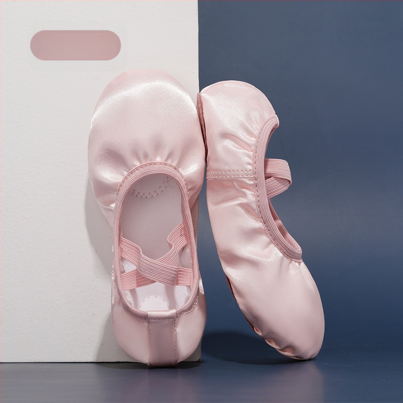 Παιδικά Παπούτσια Χορού Γυναικεία, Μαλακή Σόλα, Κινέζικα, Παιδικά Παπούτσια Χορού Μπαλέτου, Παιδικά Παπούτσια Χορού για Κορίτσια, Καθαρό Χρώμα Σατέν, Παπούτσια Χορού για Πρακτική, Σώμα