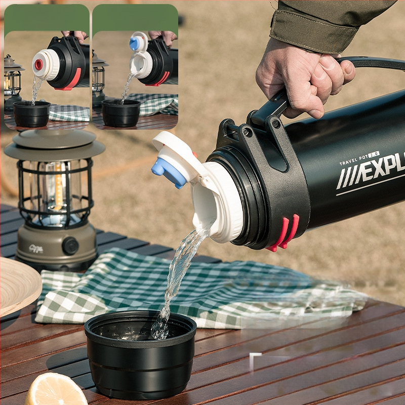 „Enme Thermos Cup“ vyriškas didelis didelės talpos termosinis virdulys, lauko, naujas, 316 automobilinis buitinis virdulys, šilto vandens butelis