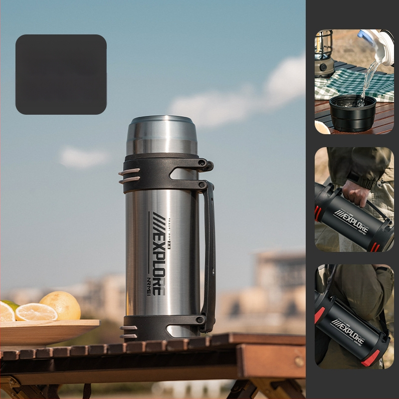 „Enme Thermos Cup“ vyriškas didelis didelės talpos termosinis virdulys, lauko, naujas, 316 automobilinis buitinis virdulys, šilto vandens butelis