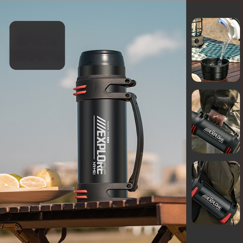 „Enme Thermos Cup“ vyriškas didelis didelės talpos termosinis virdulys, lauko, naujas, 316 automobilinis buitinis virdulys, šilto vandens butelis