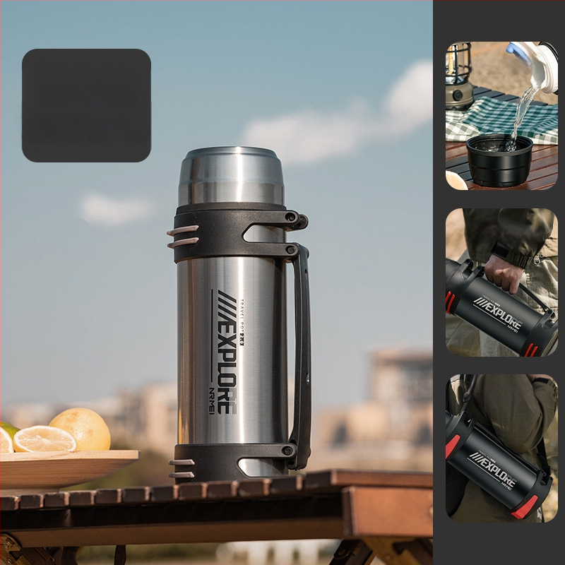 „Enme Thermos Cup“ vyriškas didelis didelės talpos termosinis virdulys, lauko, naujas, 316 automobilinis buitinis virdulys, šilto vandens butelis