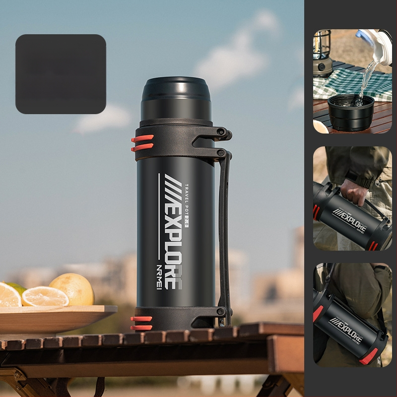 „Enme Thermos Cup“ vyriškas didelis didelės talpos termosinis virdulys, lauko, naujas, 316 automobilinis buitinis virdulys, šilto vandens butelis