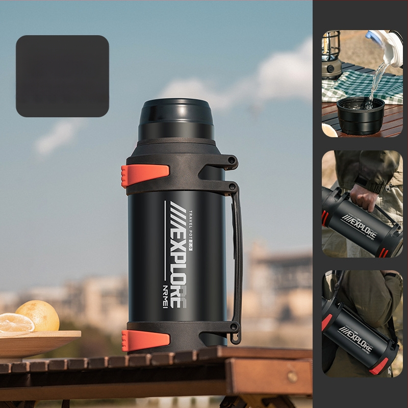 „Enme Thermos Cup“ vyriškas didelis didelės talpos termosinis virdulys, lauko, naujas, 316 automobilinis buitinis virdulys, šilto vandens butelis