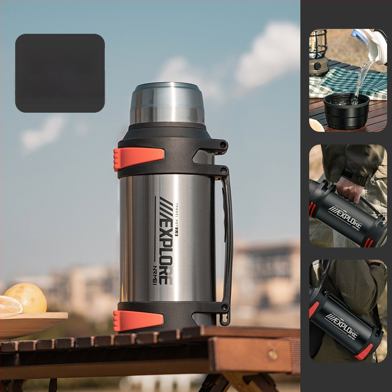 „Enme Thermos Cup“ vyriškas didelis didelės talpos termosinis virdulys, lauko, naujas, 316 automobilinis buitinis virdulys, šilto vandens butelis