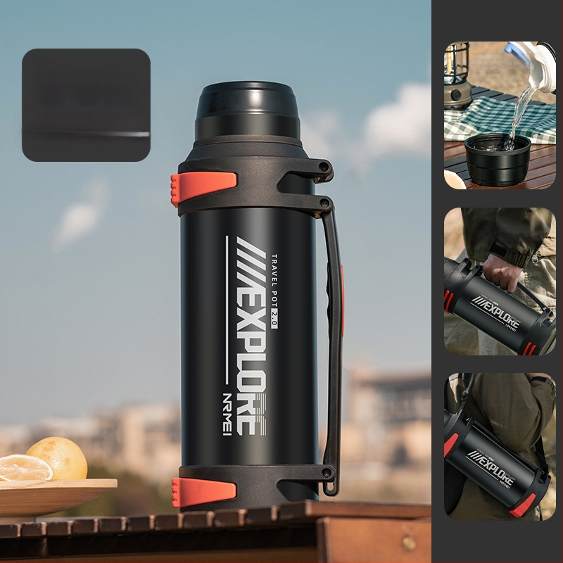 „Enme Thermos Cup“ vyriškas didelis didelės talpos termosinis virdulys, lauko, naujas, 316 automobilinis buitinis virdulys, šilto vandens butelis