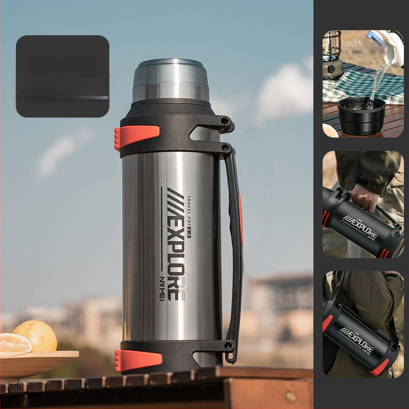 „Enme Thermos Cup“ vyriškas didelis didelės talpos termosinis virdulys, lauko, naujas, 316 automobilinis buitinis virdulys, šilto vandens butelis