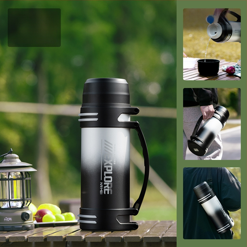 „Enme Thermos Cup“ vyriškas didelis didelės talpos termosinis virdulys, lauko, naujas, 316 automobilinis buitinis virdulys, šilto vandens butelis