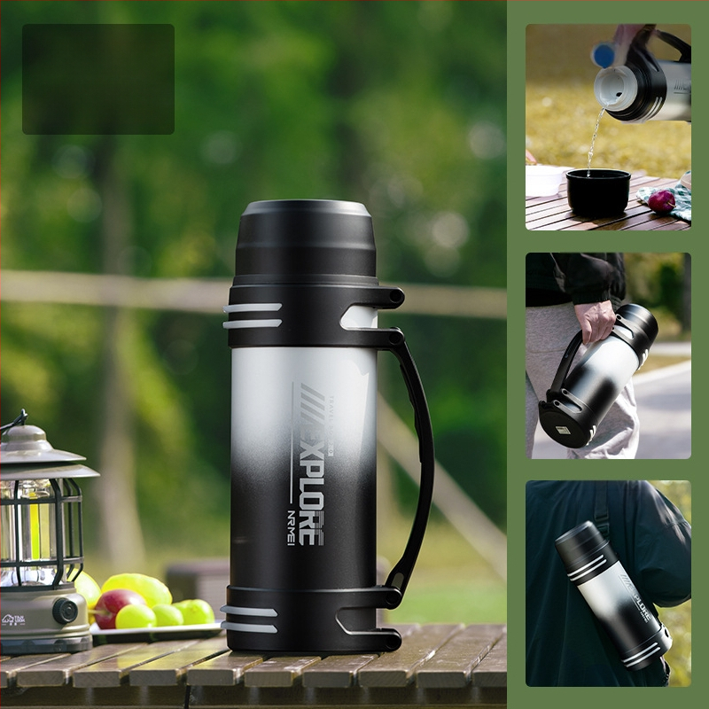 „Enme Thermos Cup“ vyriškas didelis didelės talpos termosinis virdulys, lauko, naujas, 316 automobilinis buitinis virdulys, šilto vandens butelis