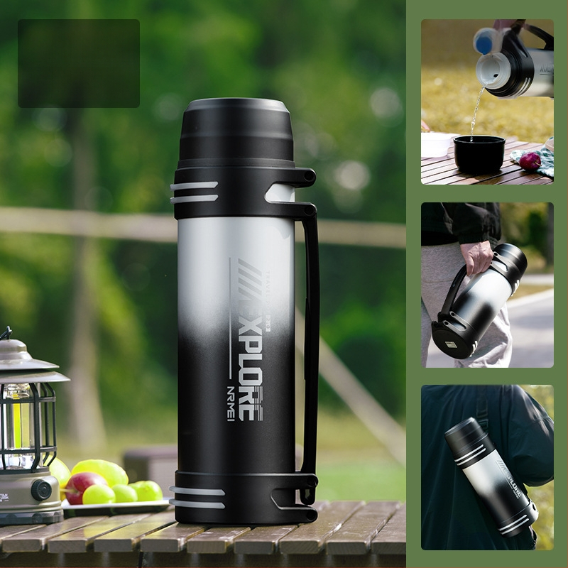 „Enme Thermos Cup“ vyriškas didelis didelės talpos termosinis virdulys, lauko, naujas, 316 automobilinis buitinis virdulys, šilto vandens butelis