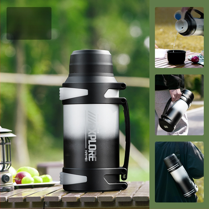 „Enme Thermos Cup“ vyriškas didelis didelės talpos termosinis virdulys, lauko, naujas, 316 automobilinis buitinis virdulys, šilto vandens butelis