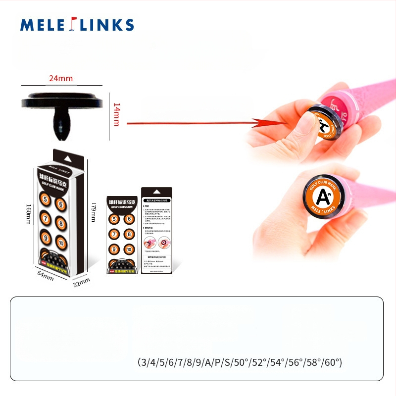 Meigao korróziógátló bélyegző, határokon átnyúló, népszerű golfjelölő, edzőkellékek, kiegészítők, golfütő-jelölő