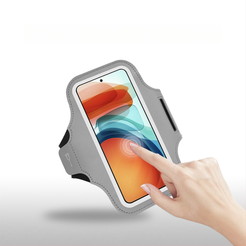 Bėgimo mobiliojo telefono rankinės vyriška ir moteriška fitneso sporto įranga, 7 colių universali PVC jutiklinio ekrano atspindinti rankinė, rankinės uždanga