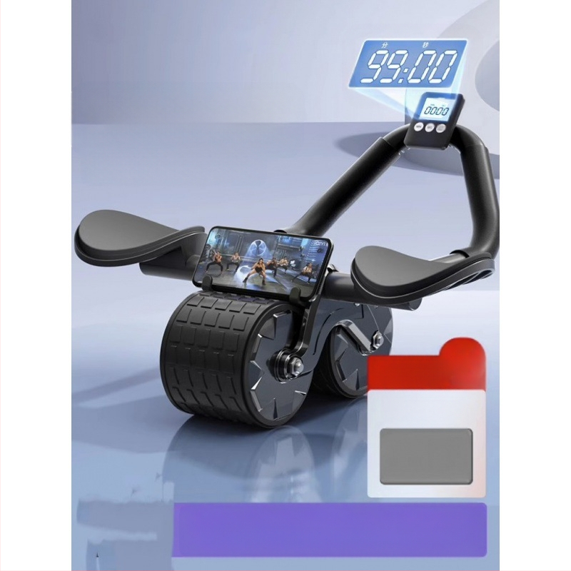 Kõhuratta automaatne tagasilöögiga kõhulihaste ratas kõhuratta küünarnuki tugi meestele ja naistele kõhulihaste treenimiseks kõhn kõht artefakti spordivarustus