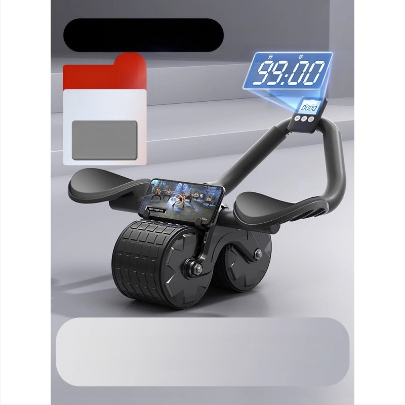 Kõhuratta automaatne tagasilöögiga kõhulihaste ratas kõhuratta küünarnuki tugi meestele ja naistele kõhulihaste treenimiseks kõhn kõht artefakti spordivarustus