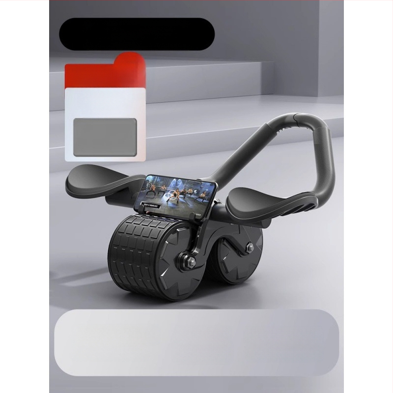 Kõhuratta automaatne tagasilöögiga kõhulihaste ratas kõhuratta küünarnuki tugi meestele ja naistele kõhulihaste treenimiseks kõhn kõht artefakti spordivarustus