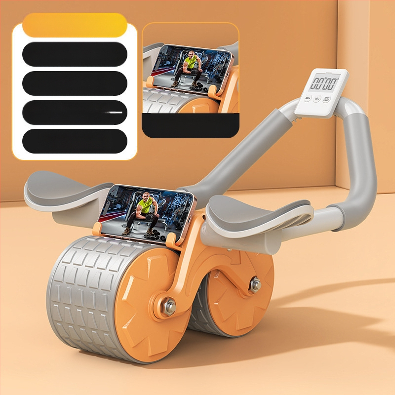 Kõhuratta automaatne tagasilöögiga kõhulihaste ratas kõhuratta küünarnuki tugi meestele ja naistele kõhulihaste treenimiseks kõhn kõht artefakti spordivarustus