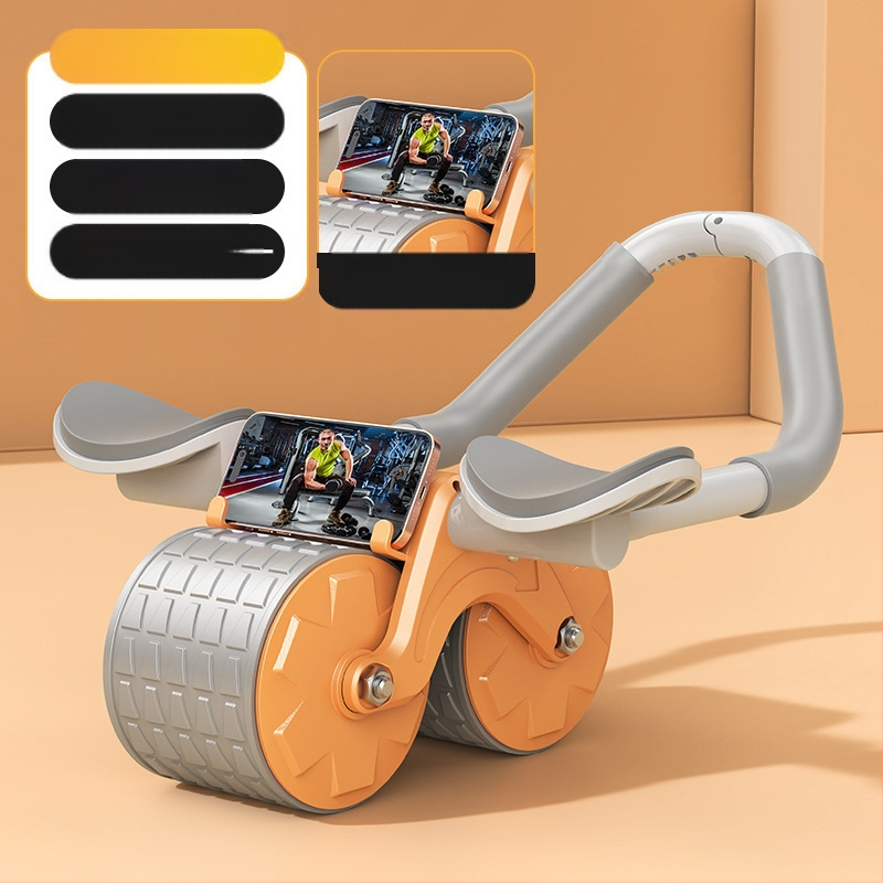 Kõhuratta automaatne tagasilöögiga kõhulihaste ratas kõhuratta küünarnuki tugi meestele ja naistele kõhulihaste treenimiseks kõhn kõht artefakti spordivarustus