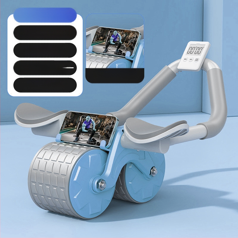 Kõhuratta automaatne tagasilöögiga kõhulihaste ratas kõhuratta küünarnuki tugi meestele ja naistele kõhulihaste treenimiseks kõhn kõht artefakti spordivarustus