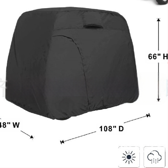 Husă auto transfrontalieră Amazon pentru cărucioare de golf, cu 2 locuri și 4 locuri, rezistentă la ploaie, la soare și la îngheț