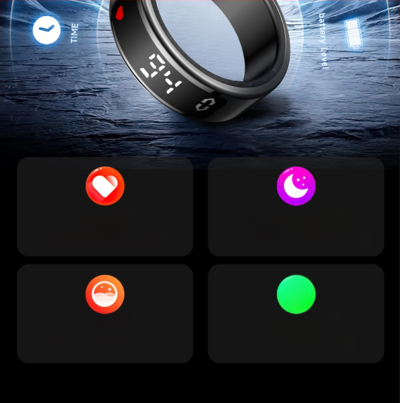 Nutikas rõngas pulsisageduse, vere hapnikusisalduse, une, treeningu, pulsisageduse varieeruvuse, heleduse reguleerimise, sõpruse ja hoolivuse jälgimiseks, Swipe Tk