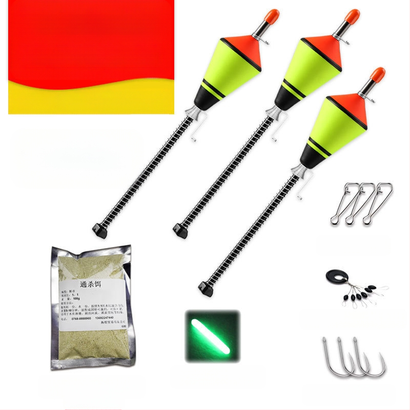 Automata horgászhorgok, teljesen automatikus úszók, teljes horgászfelszerelés-készlettel, horgászfelszereléssel és horgászkellékekkel összekötve