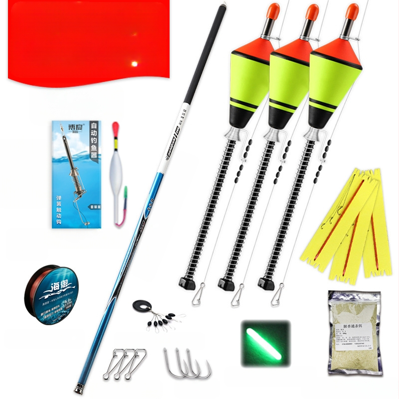 Automata horgászhorgok, teljesen automatikus úszók, teljes horgászfelszerelés-készlettel, horgászfelszereléssel és horgászkellékekkel összekötve