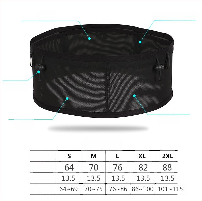 Határokon átnyúló sport deréktáska nagy kapacitású személyes mobiltelefon táska futó deréktáska kerékpározás hegymászás többfunkciós hálós vízforraló táska