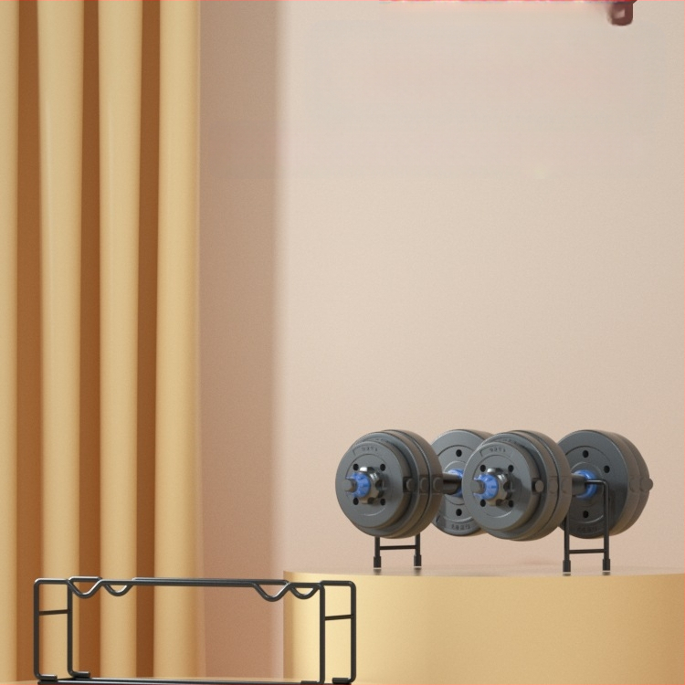 Hantelių stovas daugiafunkcis buitinis mažas sandėliavimo štangos hantelio laikiklis hantelio išdėstymas nešiojama hantelio lentyna