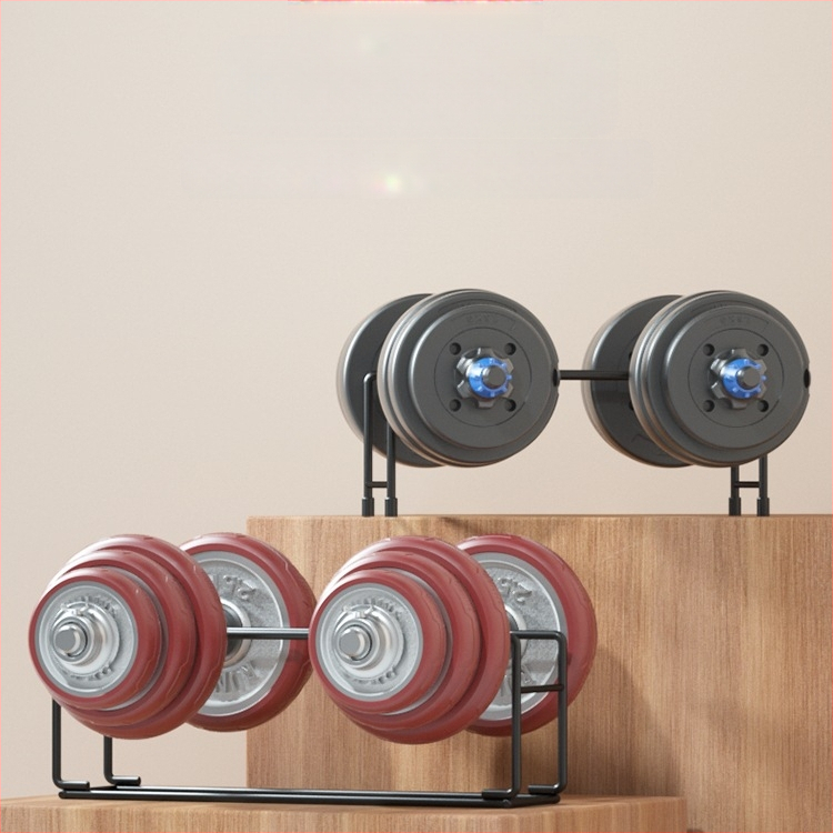 Hantelių stovas daugiafunkcis buitinis mažas sandėliavimo štangos hantelio laikiklis hantelio išdėstymas nešiojama hantelio lentyna