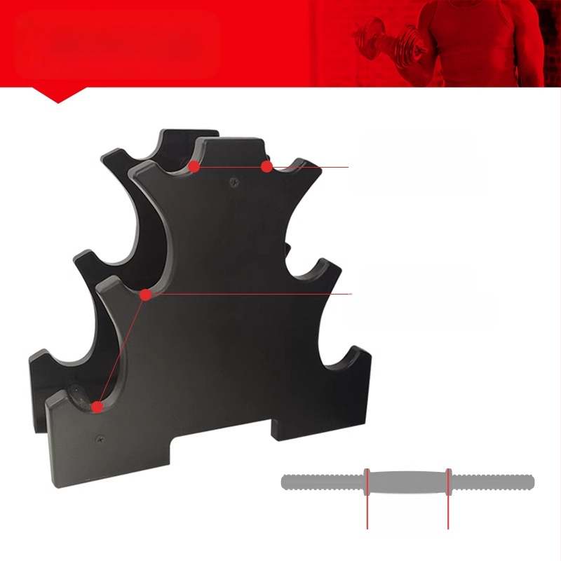 Hantelių stovas daugiafunkcis buitinis mažas sandėliavimo štangos hantelio laikiklis hantelio išdėstymas nešiojama hantelio lentyna