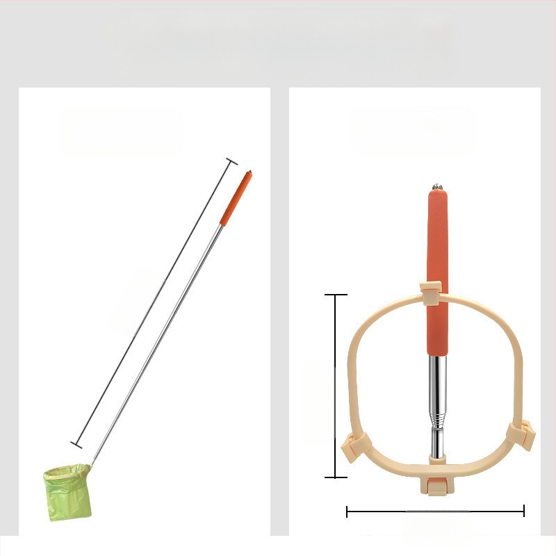 Koera tualett teleskoop-käivitatav koera väljakäitav tualett lemmiklooma koera tõmbamiseks mõeldud tualett õuekott