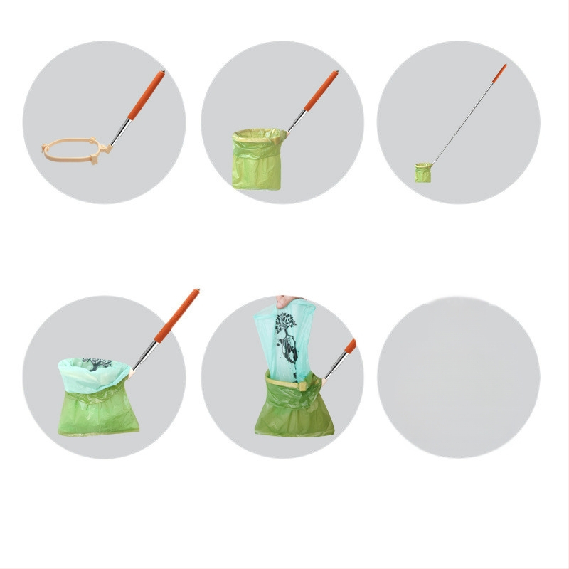 Koera tualett teleskoop-käivitatav koera väljakäitav tualett lemmiklooma koera tõmbamiseks mõeldud tualett õuekott