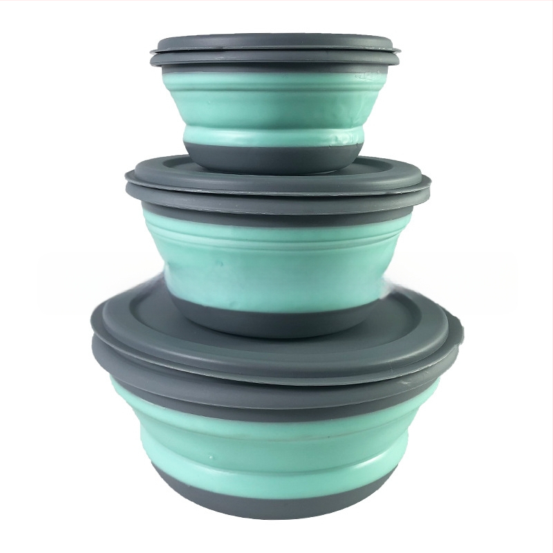 Surnud maagi kokkupandav kausikomplekt õue reisikausside hoiustamiseks kolme kausiga laste kauss lõunakarbi komplekt kokkupandav kauss