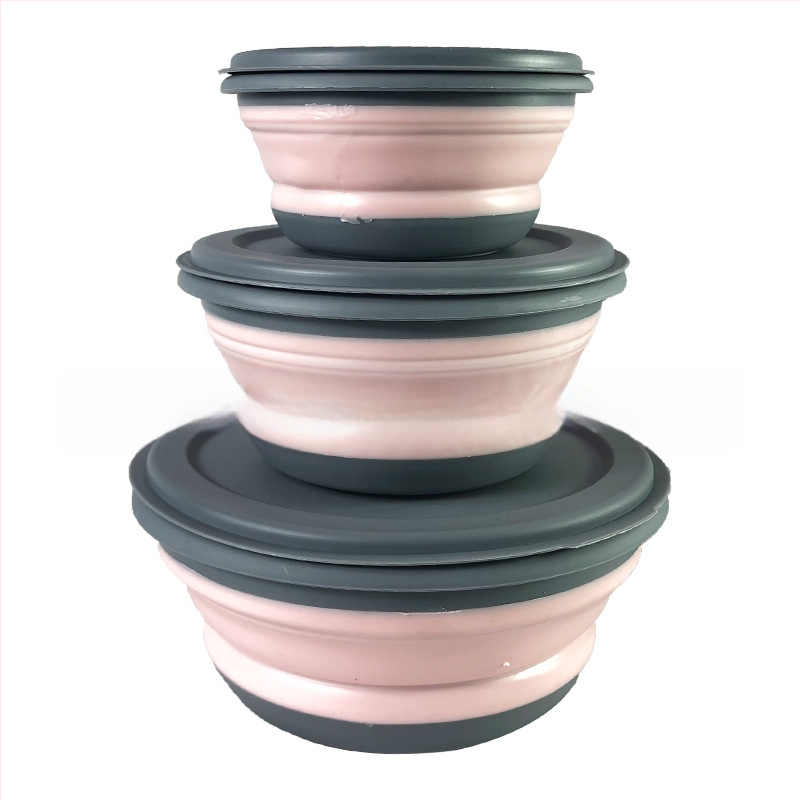 Surnud maagi kokkupandav kausikomplekt õue reisikausside hoiustamiseks kolme kausiga laste kauss lõunakarbi komplekt kokkupandav kauss