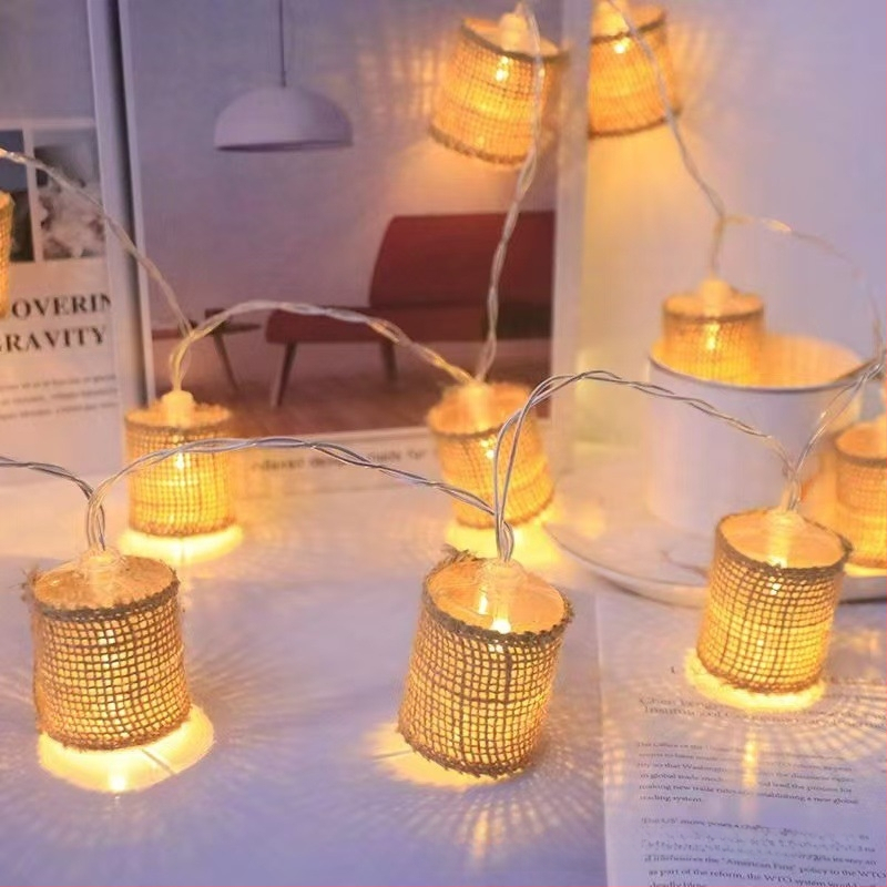 Valentino dienos Kalėdų šventė medinis mažas namelis LED šviesų girlianda viešbučio kambario miegamojo šviečianti atmosfera dekoratyvinės lemputės