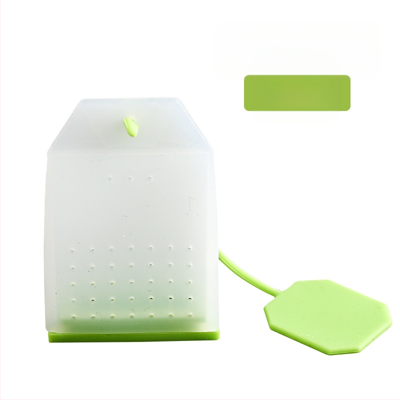 Tehase otsene loominguline läbipaistev ruudukujuline silikoonist teekoti filterkott silikoonist teelekke pärastlõunatee pruulimise teemasin