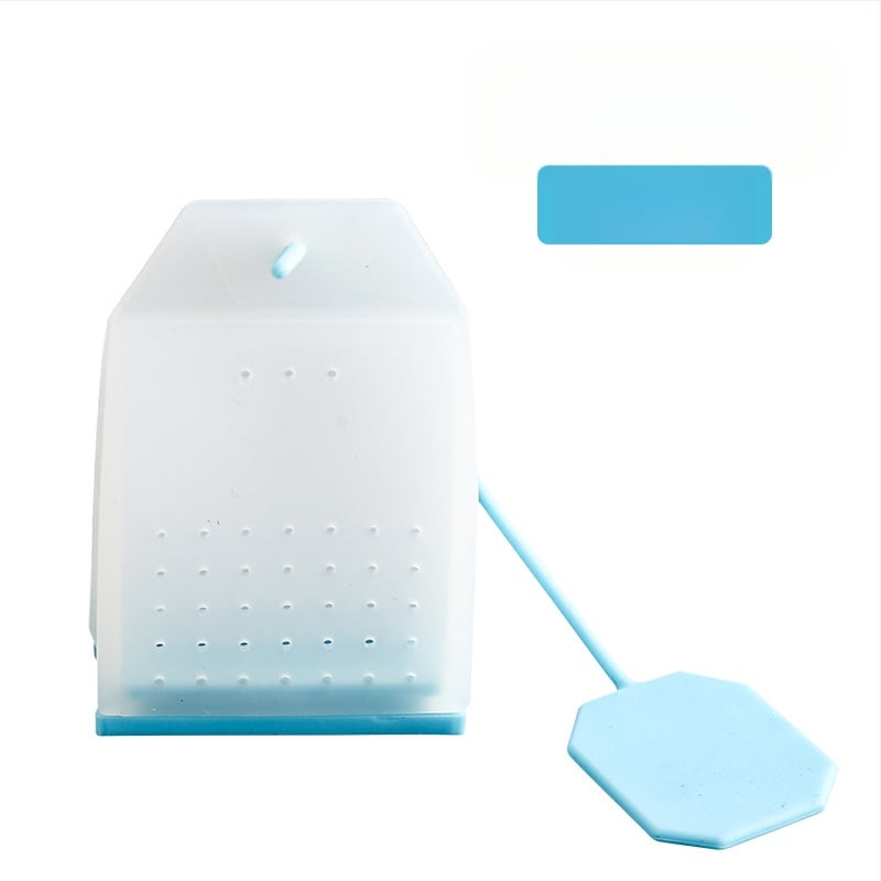 Tehase otsene loominguline läbipaistev ruudukujuline silikoonist teekoti filterkott silikoonist teelekke pärastlõunatee pruulimise teemasin