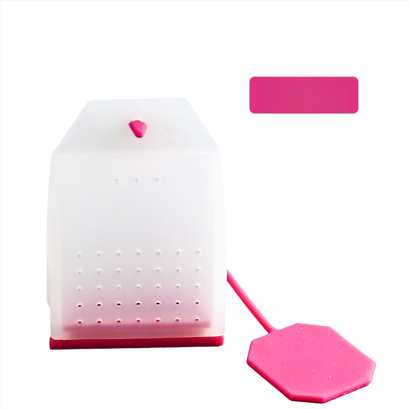 Tehase otsene loominguline läbipaistev ruudukujuline silikoonist teekoti filterkott silikoonist teelekke pärastlõunatee pruulimise teemasin