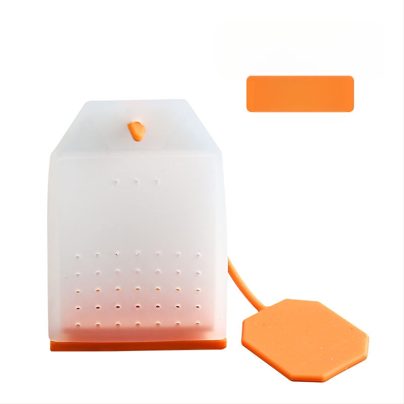 Tehase otsene loominguline läbipaistev ruudukujuline silikoonist teekoti filterkott silikoonist teelekke pärastlõunatee pruulimise teemasin