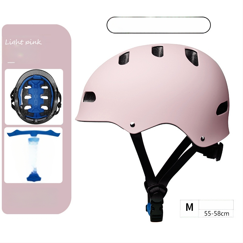 Vaikiškas šalmas riedlentei „Plum Blossom“ šalmas berniukams ir mergaitėms, reguliuojamo aukščio dviračio šalmas, sertifikuotas šalmas su galva ir uodega