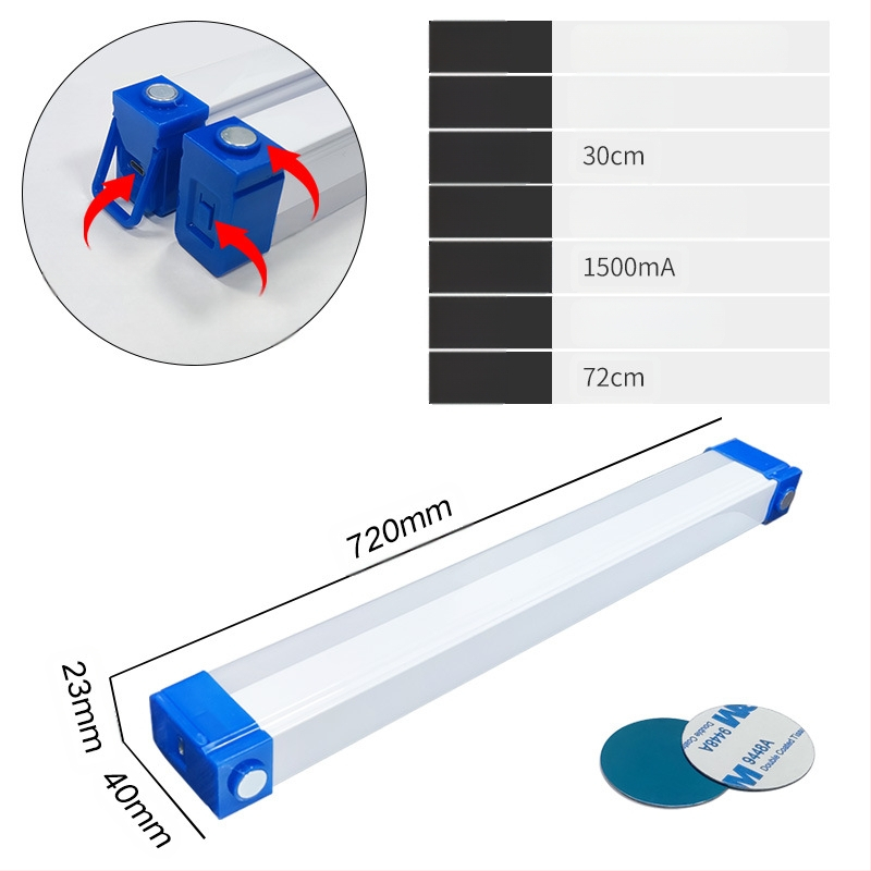 LED avarinė lempa, magnetinė pakabinama USB įkrovimo lempa, buitinė elektros energijos tiekimo nutraukimo naktinė prekystalio stovyklavimo avarinis apšvietimas