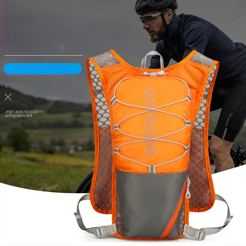 Amazoni multifunktsionaalne nailonist jooksukast seljakott maratoni turvalisusega helkur spordiseljakott veekott seljakott jalgrattasõidukott