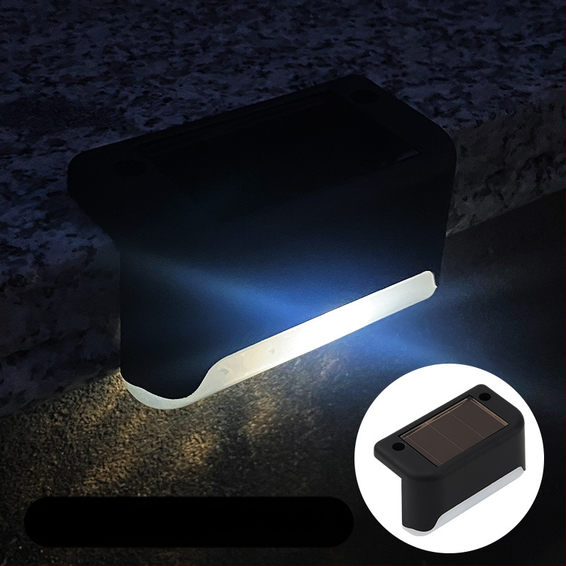 Napelemes kültéri kerti lámpa otthoni kerti elrendezés vízálló lépcsőlámpa kerítés korlát világítás dekoratív lámpa